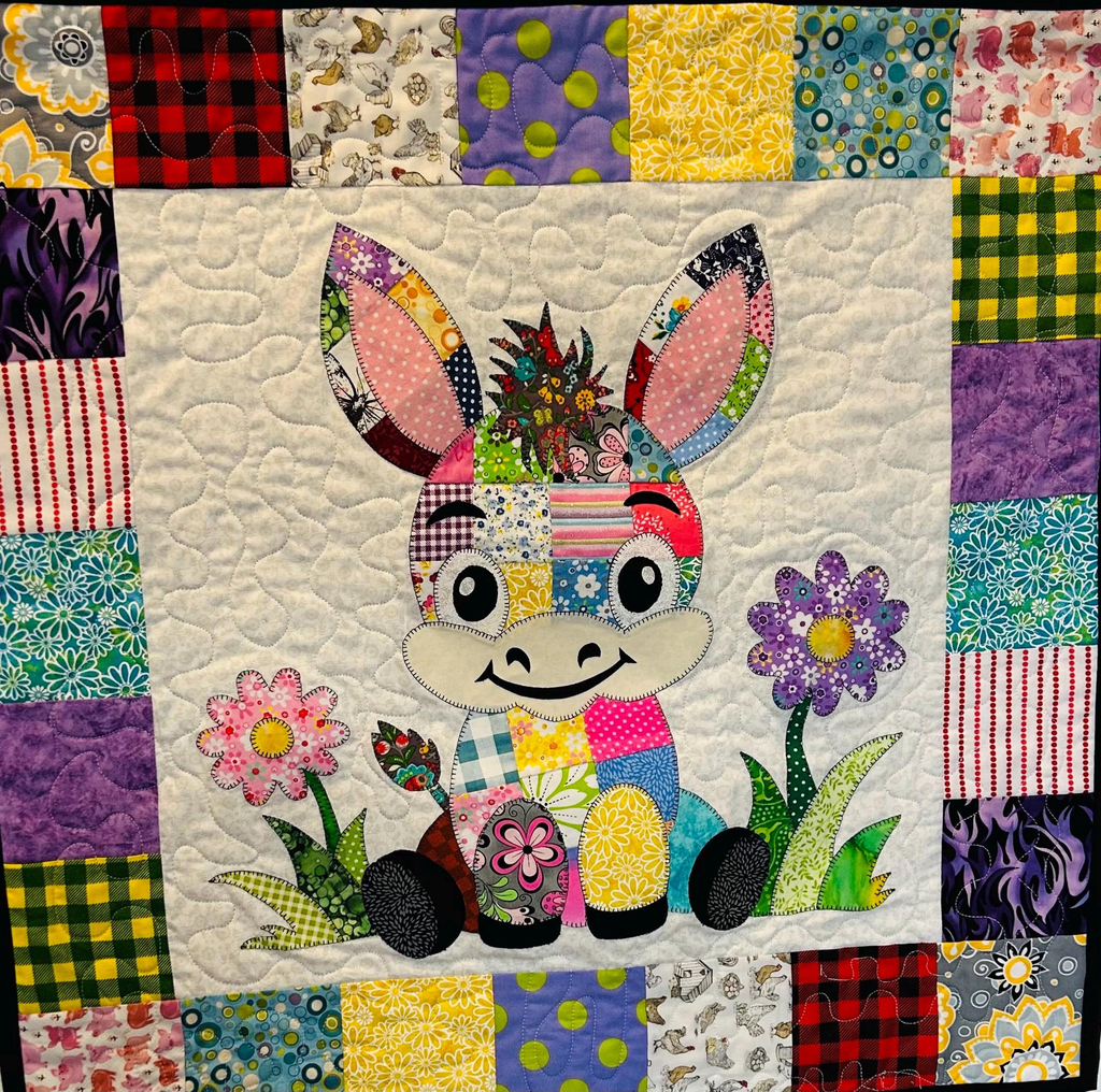 Donkey Baby Quilt Pattern PDF