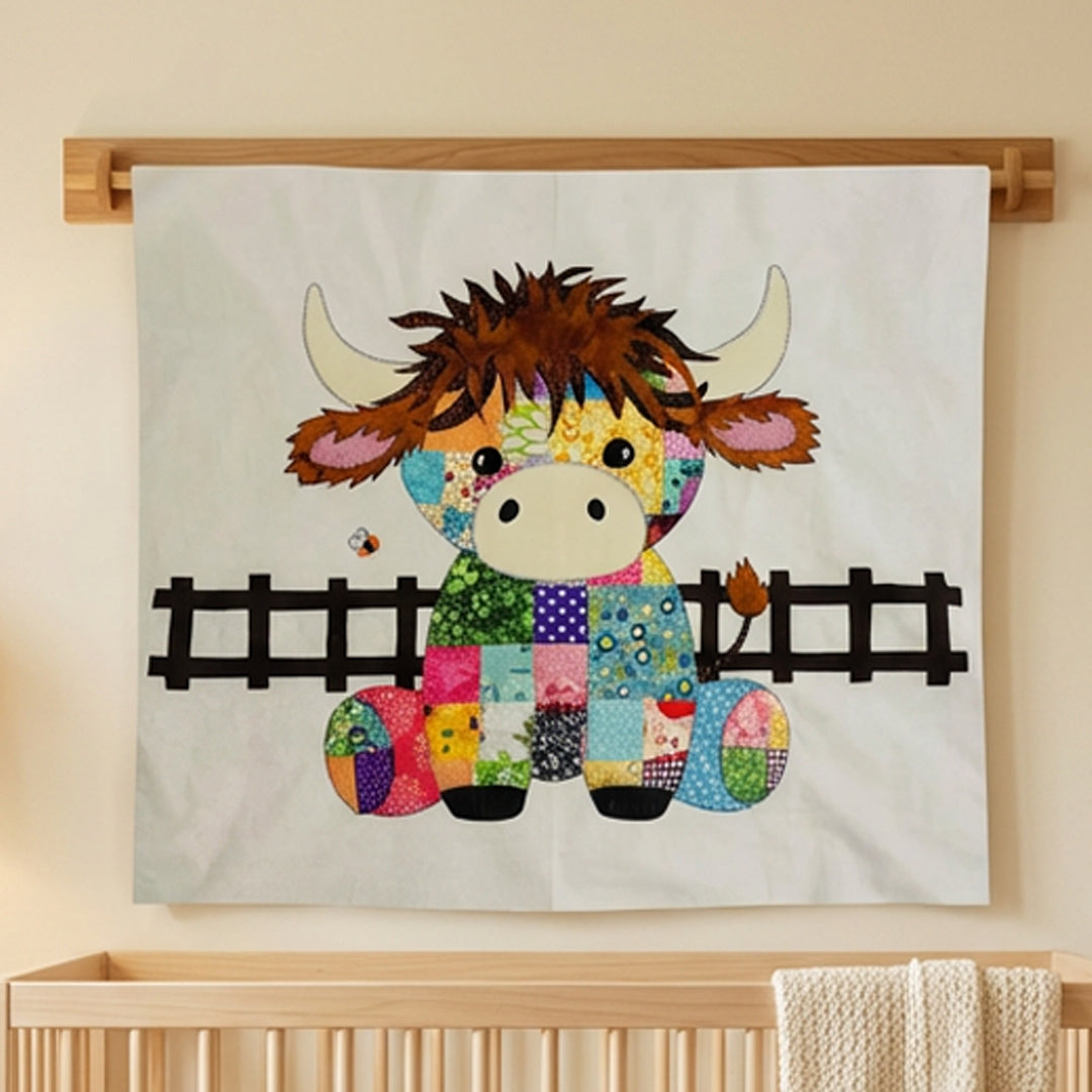Patchwork Highland Cow Quilt Pattern