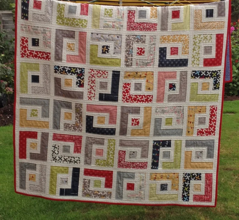 Patchwork Labyrinth Quilt Pattern